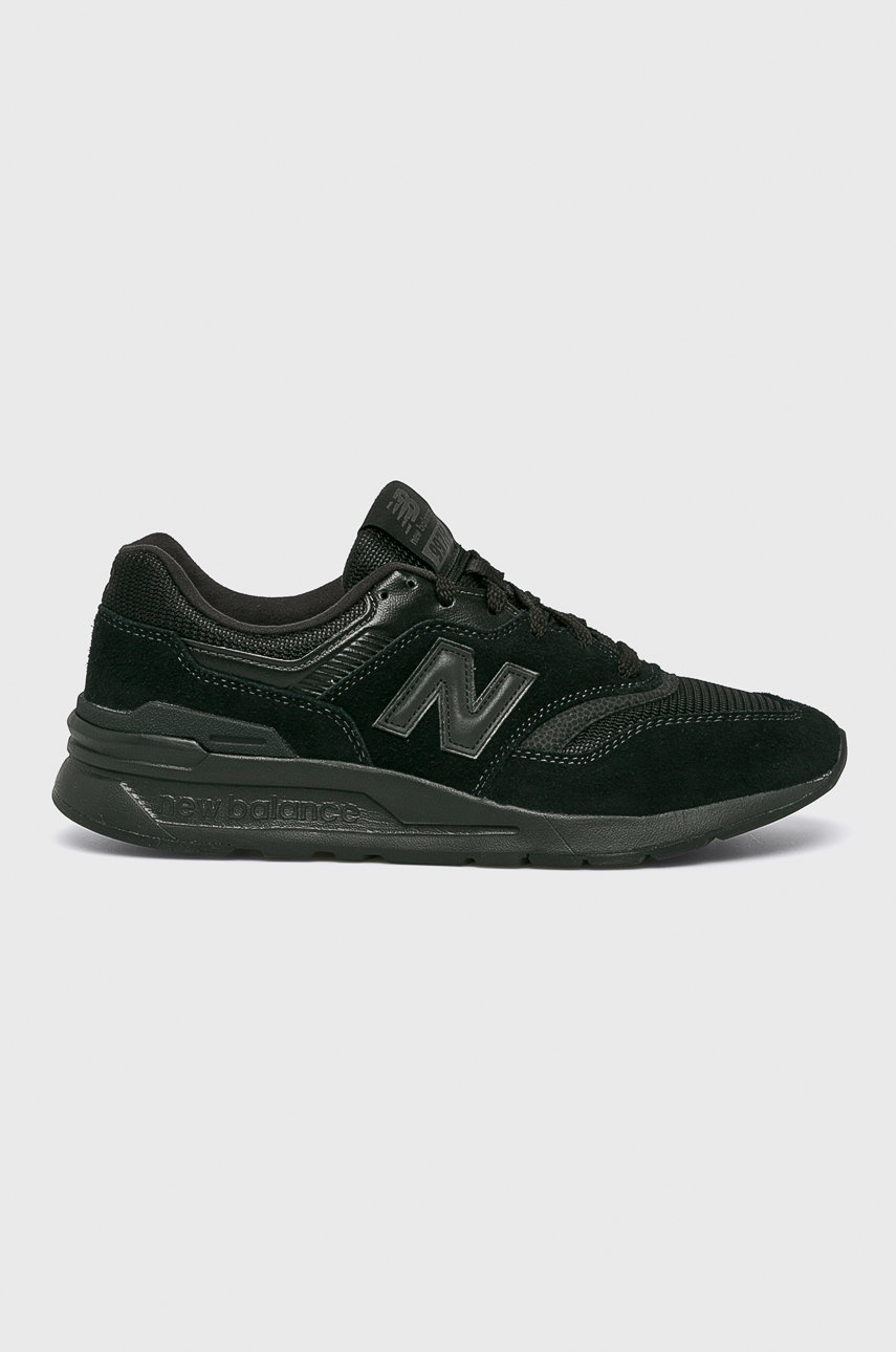 černá Boty New Balance 997 Triple Black Pánský