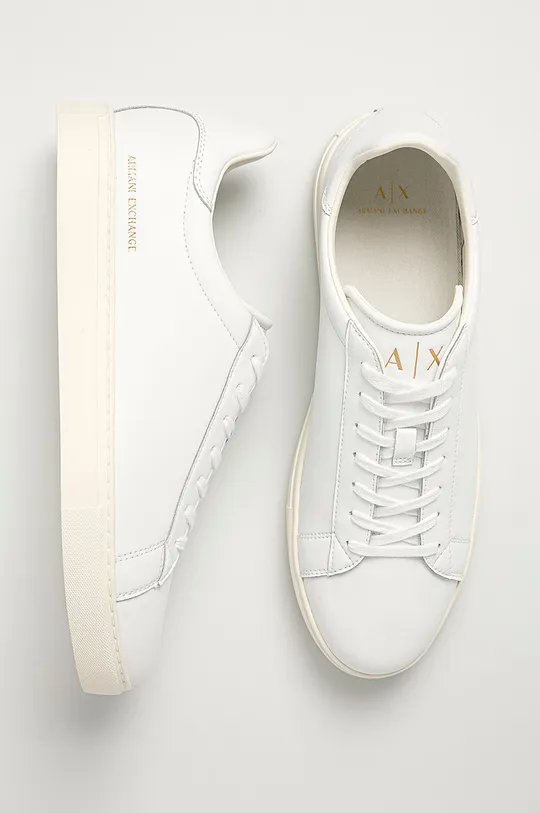 bianco Armani Exchange scarpe XUX001.XV093