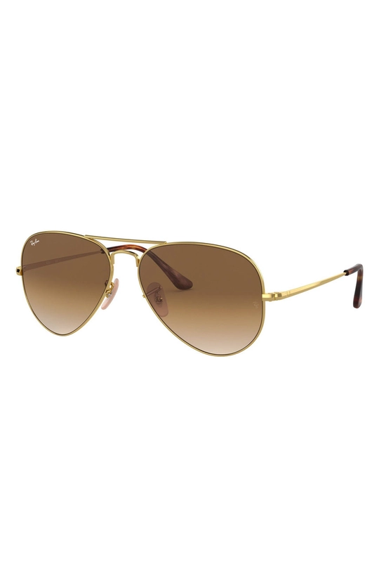 Ray-Ban okulary AVIATOR METAL II złoty