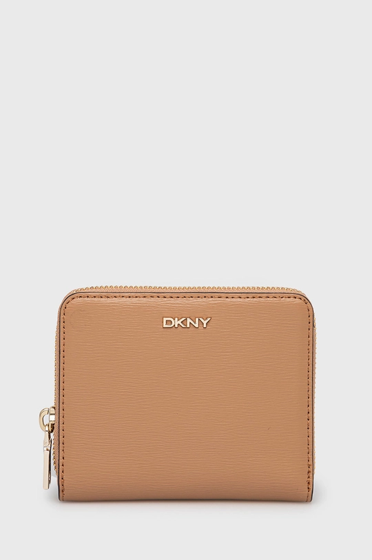 brązowy Dkny portfel skórzany R8313656 Damski