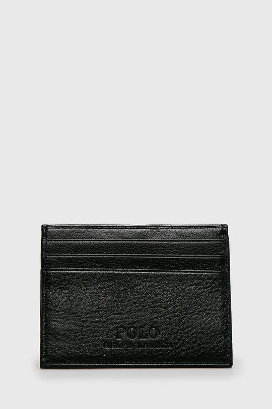 črna Polo Ralph Lauren usnjena denarnica Moški
