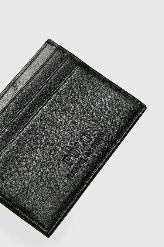 Polo Ralph Lauren - Шкіряний гаманець чорний