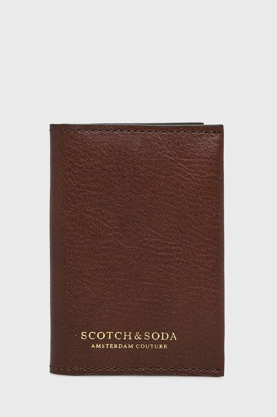 hnedá Scotch & Soda - Kožená peňaženka Pánsky
