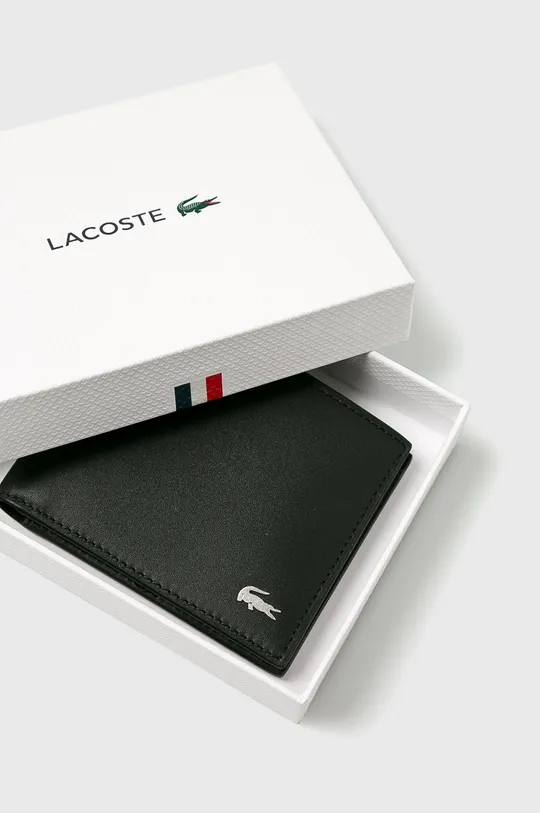 fekete Lacoste - Bőr pénztárca