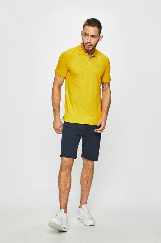 Tom Tailor Denim - Pánske polo tričko žltá