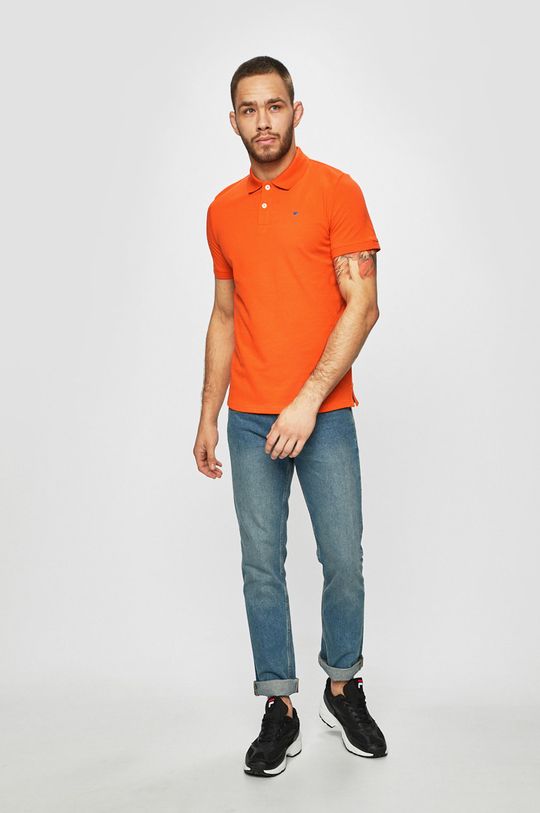 Tom Tailor Denim - Pánske polo tričko oranžová