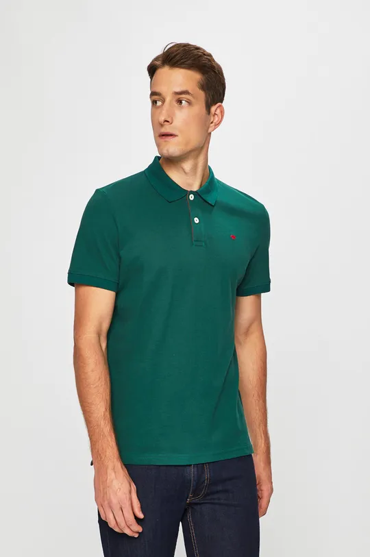 zelená Tom Tailor Denim - Pánske polo tričko Pánsky