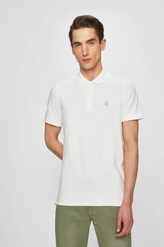 biela Selected Homme - Pánske polo tričko Pánsky