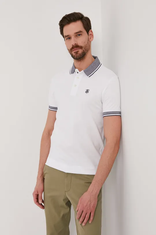 biela Selected Homme - Polo tričko Pánsky