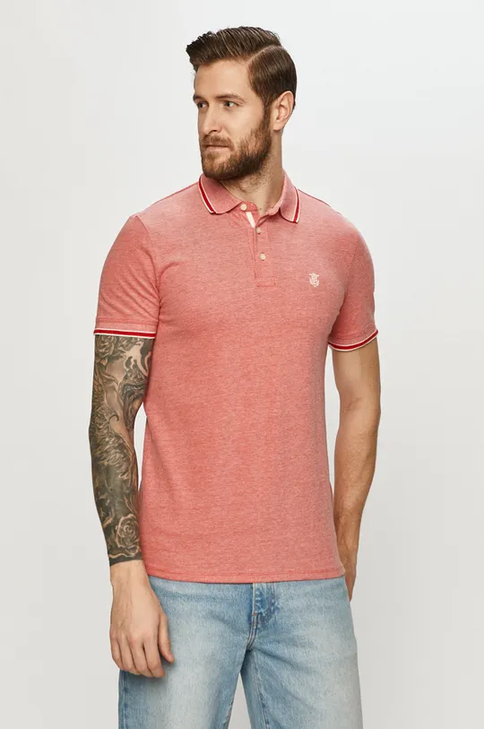 červená Selected Homme - Polo tričko Pánsky