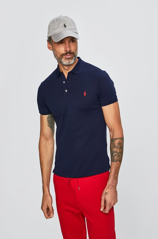 granatowy Polo Ralph Lauren - Polo 710541705009 Męski