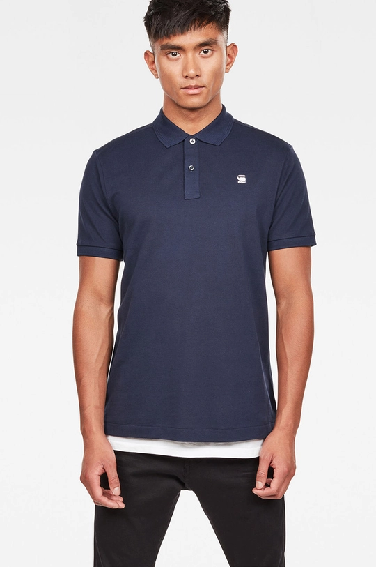 G-Star Raw polo Z elastanom mornarsko modra D11595.5864.6067