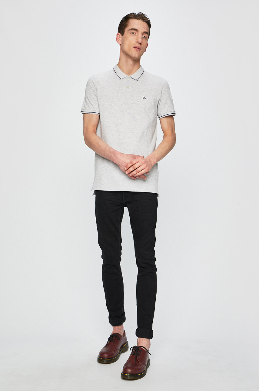 Lee - Tricou Polo gri