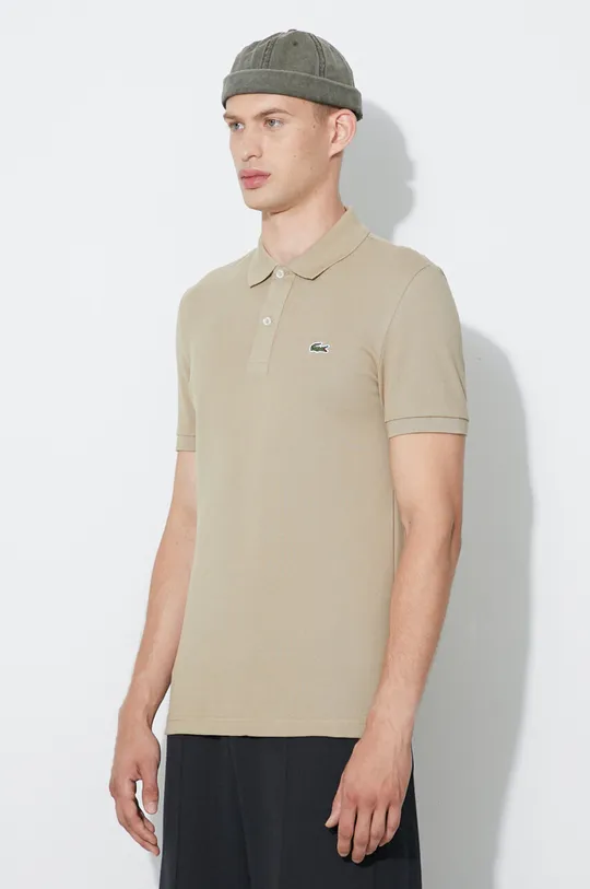 beige Lacoste cotton polo shirt Men’s