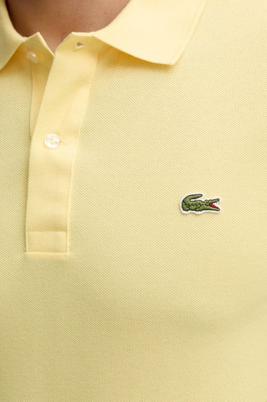 Lacoste polo bawełniane PH4012 żółty