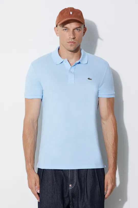 blue Lacoste cotton polo shirt Men’s