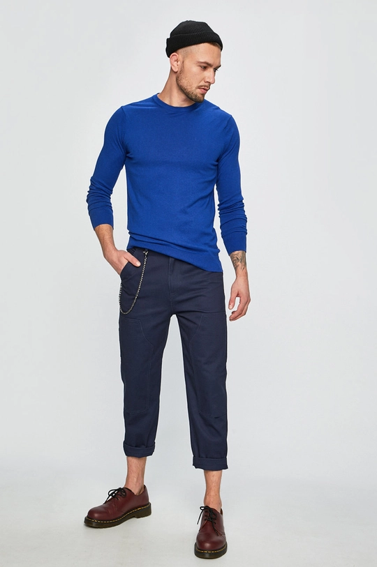 Tommy Jeans - Pantaloni DM0DM05963 bleumarin SS19