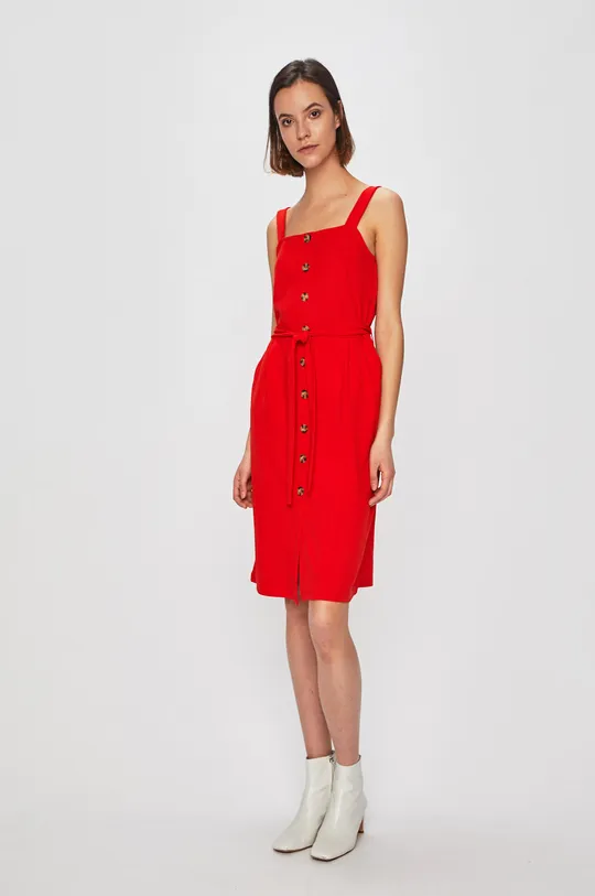 Vero Moda - Sukienka czerwony
