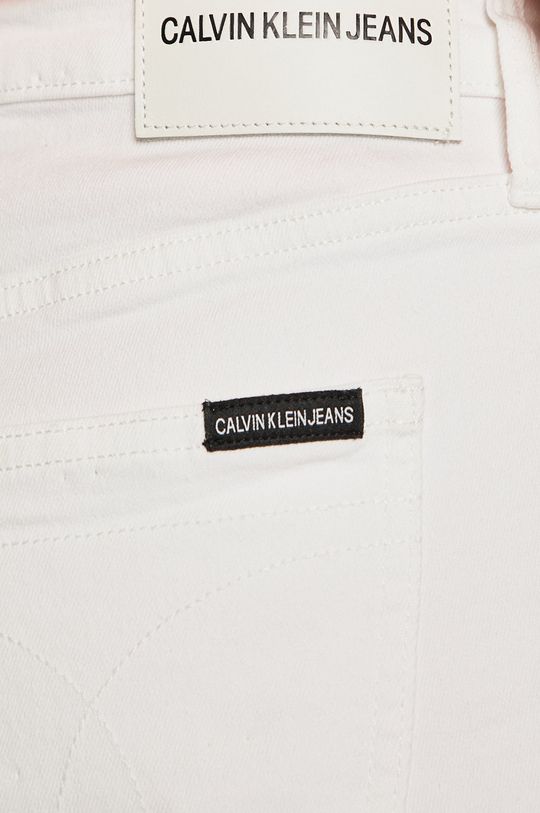 alb Calvin Klein Jeans - Pantaloni scurti jeans