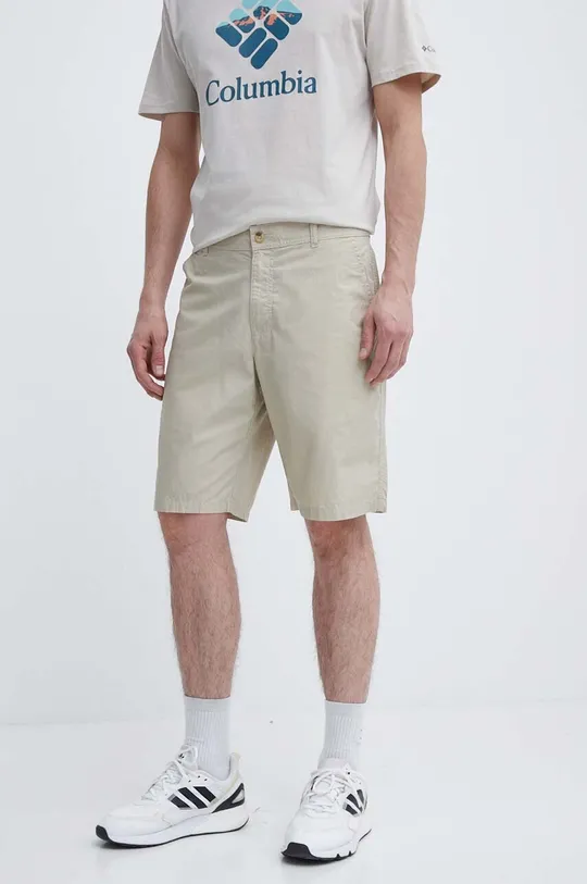 beige Columbia pantaloncini in cotone Washed Out Uomo