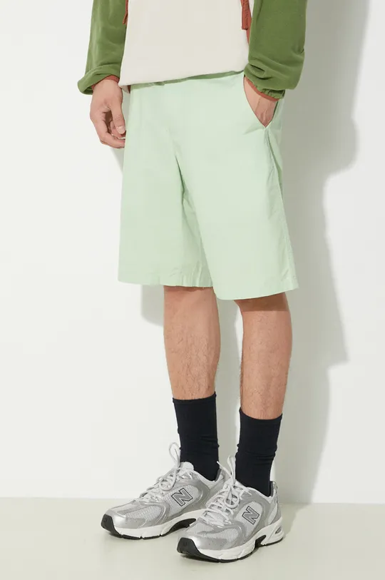green Columbia cotton shorts Washed Out