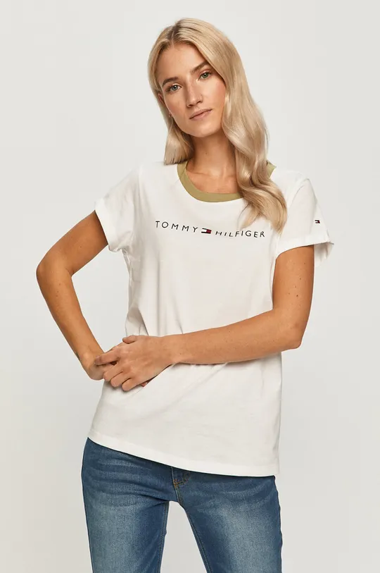 λευκό Tommy Hilfiger - Μπλουζάκι Γυναικεία