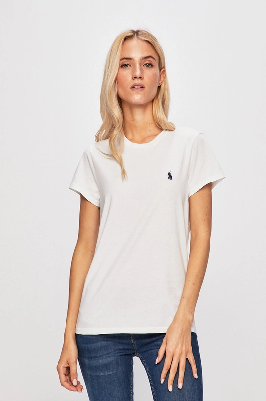 biały Polo Ralph Lauren - T-shirt 211734144001 Damski