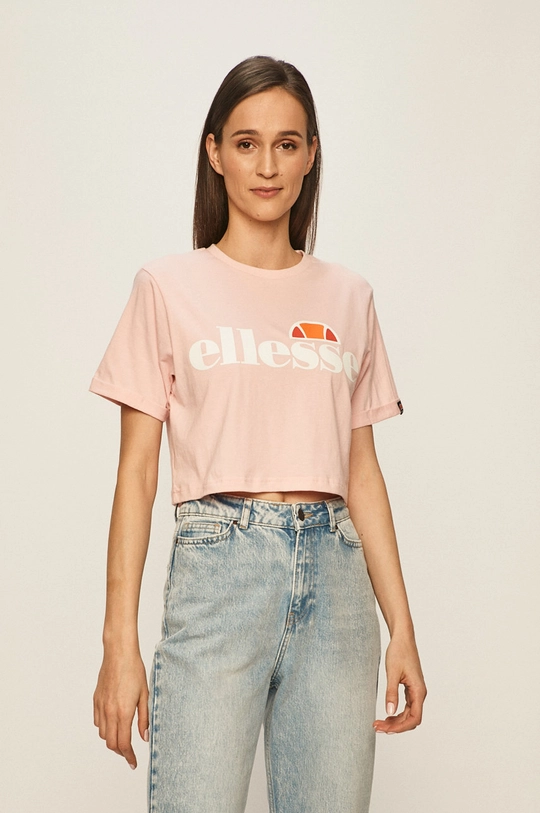 roza Majica EllesseAlberta Cropped Tee Ženski