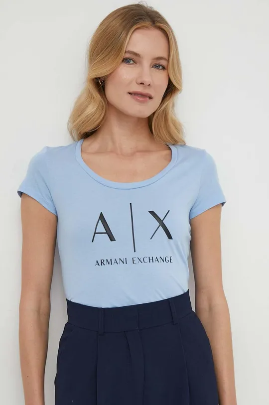Хлопковая футболка Armani Exchange 100% Хлопок