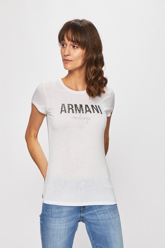 biela Armani Exchange - Top Dámsky