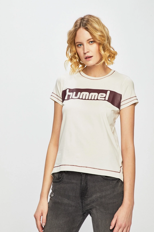 Hummel - Top cu elastan bej 203029