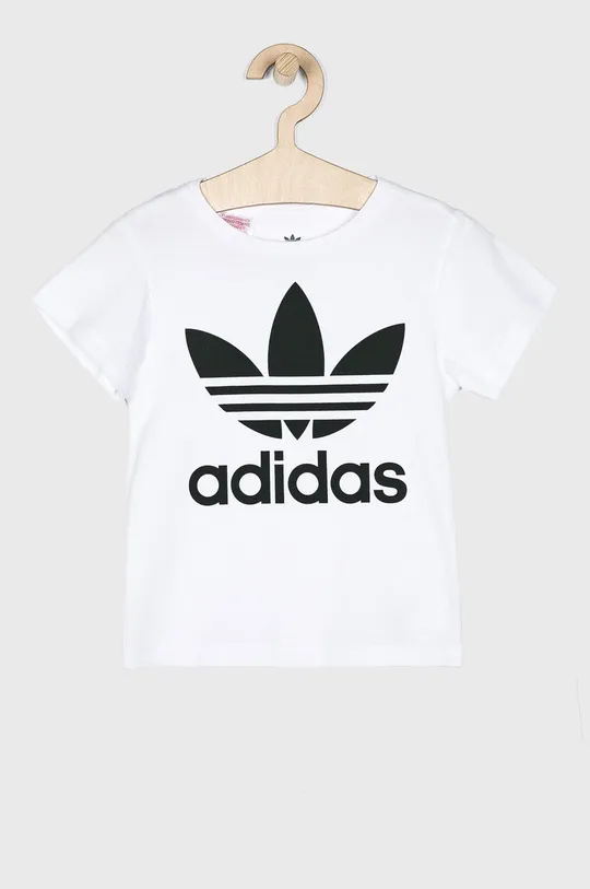 белый adidas Originals - Детская футболка 104-128 см. DV2857 Для девочек