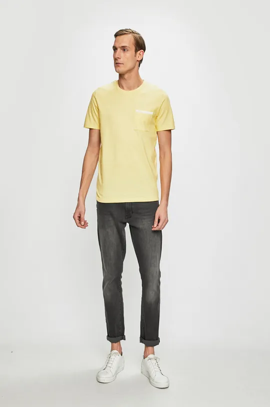 Selected Homme - Pánske tričko žltá