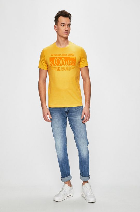 s. Oliver - Pánske tričko žltá