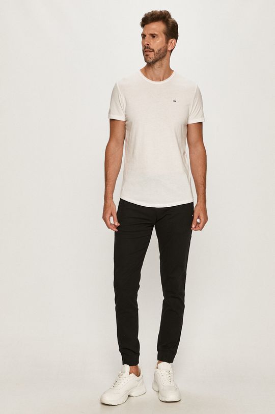 Tommy Jeans - Pánske tričko biela