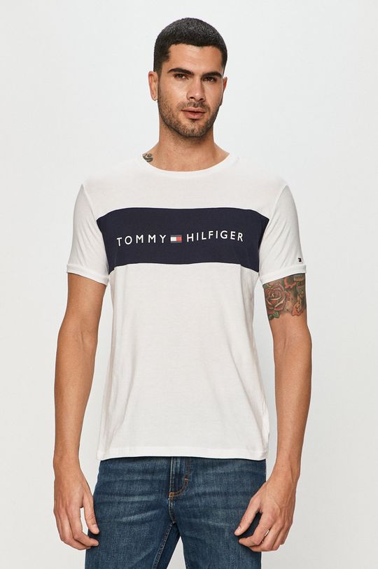 λευκό Tommy Hilfiger - Μπλουζάκι Ανδρικά