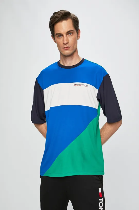 modrá Tommy Sport - Pánske tričko Pánsky