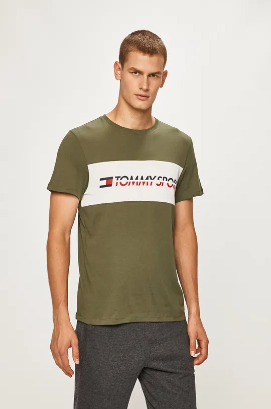 zelená Tommy Sport - Pánske tričko