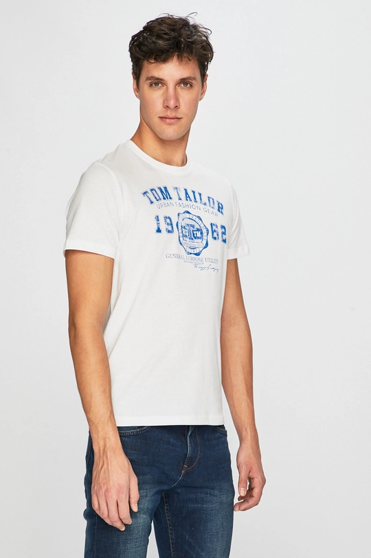 fehér Tom Tailor Denim - T-shirt