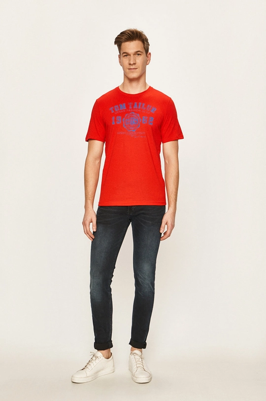 Tom Tailor Denim - T-shirt czerwony