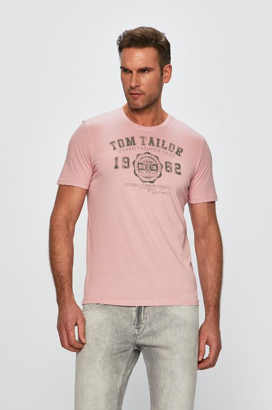 ružová Tom Tailor Denim - Pánske tričko