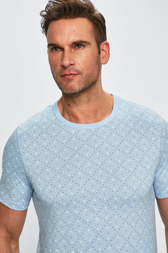 modrá Produkt by Jack & Jones - Pánske tričko Pánsky