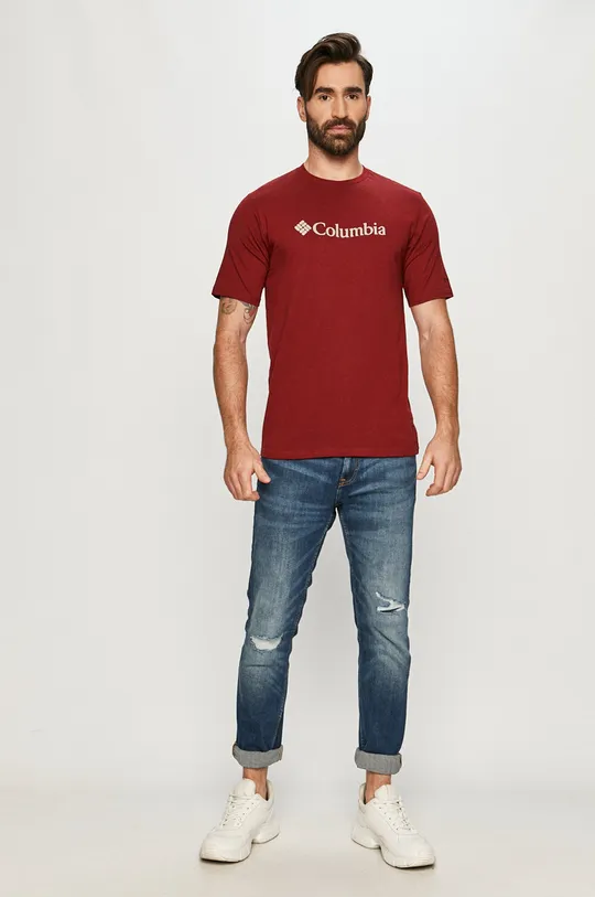 Columbia - T-shirt burgundia