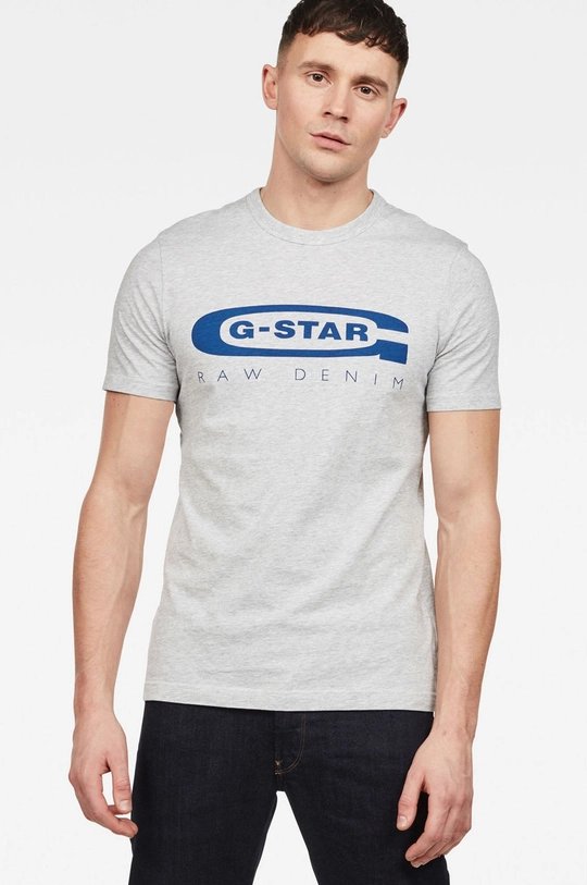 szary G-Star Raw - T-shirt D15104.336 Męski