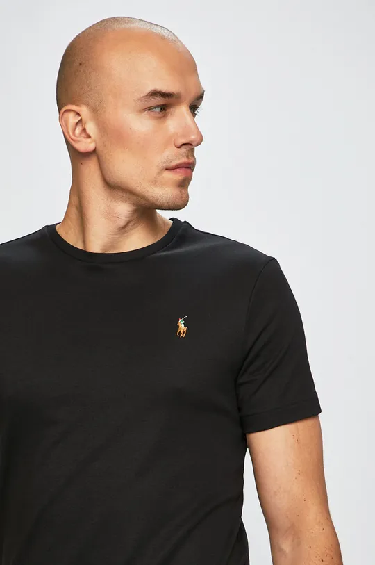 czarny Polo Ralph Lauren - T-shirt 710740727001