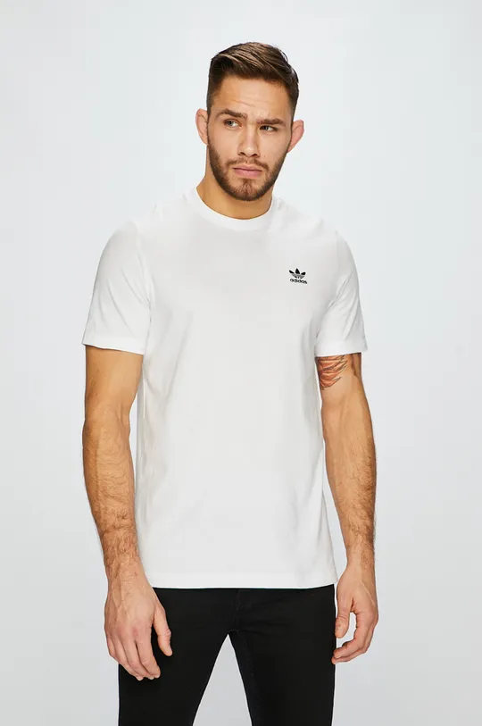 biały adidas Originals - T-shirt DV1576 Męski