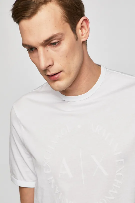 Armani Exchange - T-shirt 8NZTCD.Z8H4Z biały