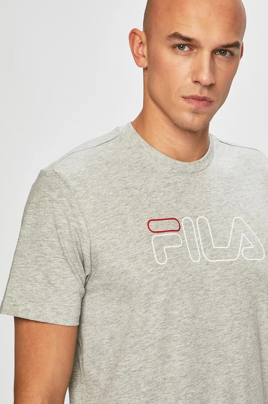 szary Fila - T-shirt Męski