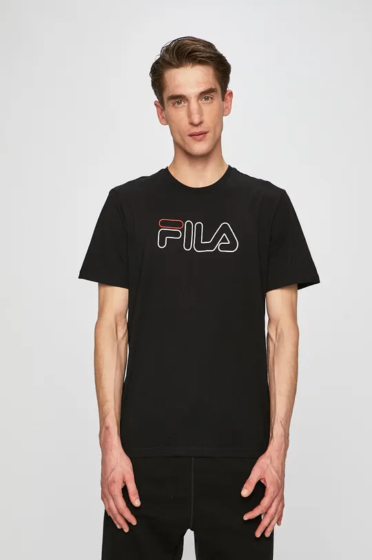 čierna Fila - Pánske tričko Pánsky