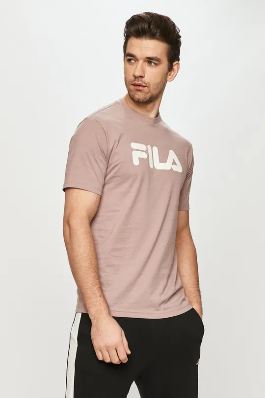 różowy Fila - T-shirt Męski